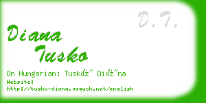 diana tusko business card